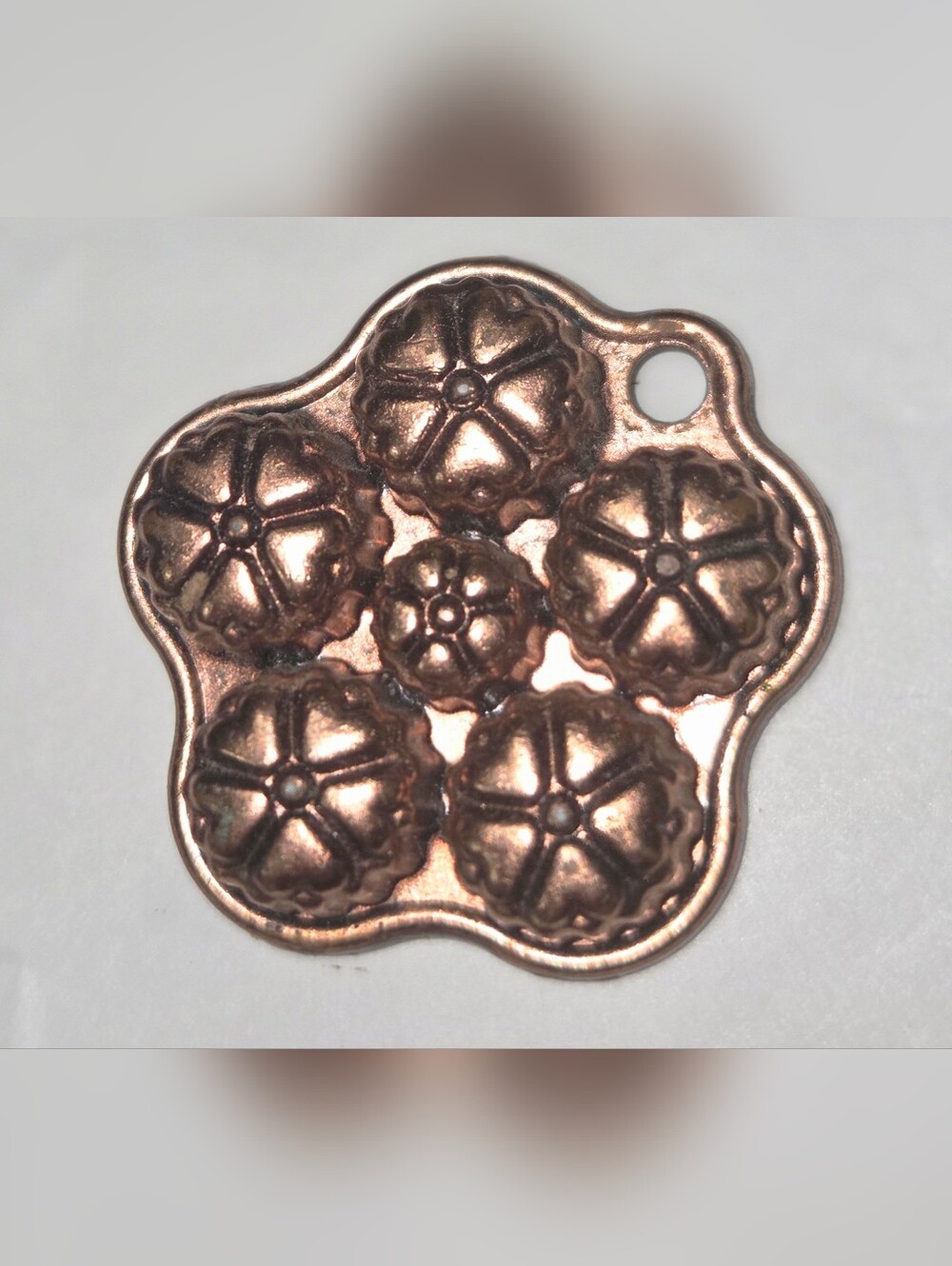 Vintage Bodo Hennig copper 1/12th scale jello mold 
Miniature Dollhouse, miniatu